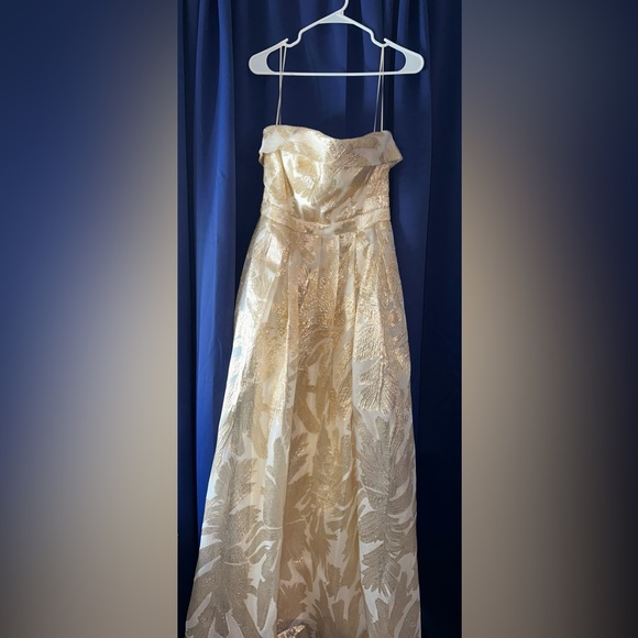 Metallic Heart Maxi Gown - Gold from Fashion Nova - Picture 3 of 4